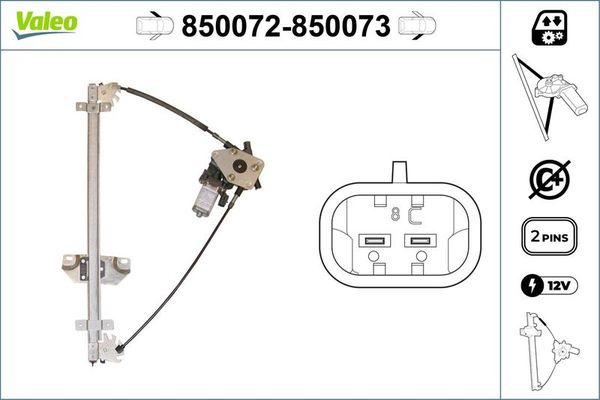 Cam Krikosu Ön Sol Nissan Terrano II (R20)(02.1993->)  VALEO 850072