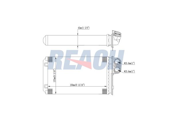 Kalorifer Radyatörü  Peugeot 406 S.Wagon (S1/S2)(01.1997->)  KRAFTVOLL 08050013