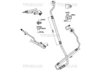 Klima Hortumu  EUROCRAFT EU F24216-051  8V5119D850CE 1513802 1521944 1526274 1580238 1715605 8V5119D-850CE
