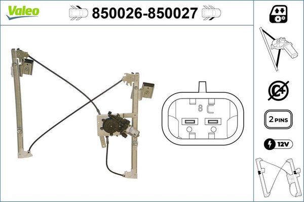 Cam Krikosu Ön Sol Audi S4 Sedan (B5)(11.1994->)  VALEO 850026