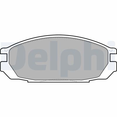 Fren Disk Balata Arka Nissan Patrol GR (Y60)(09.1988->)  DELPHI LP1623