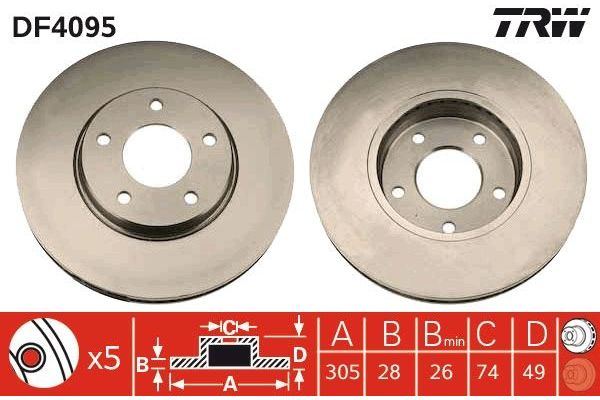 Fren Disk Ayna Ön Sağ ve Sol Jaguar XJ (2000->)  AYD 51597