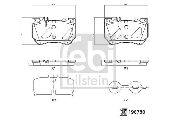 Fren Disk Balata Ön Mercedes E -Serisi Sedan (BM 214)(06.2023->)  FEBI BILSTEIN 196780