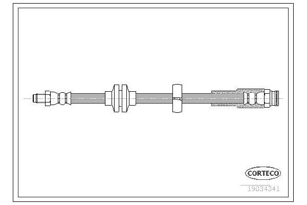 Fren Hortumu Arka Sağ veya Sol Alfa Romeo 159 (140)(2005->)  WALBURG WBH0097