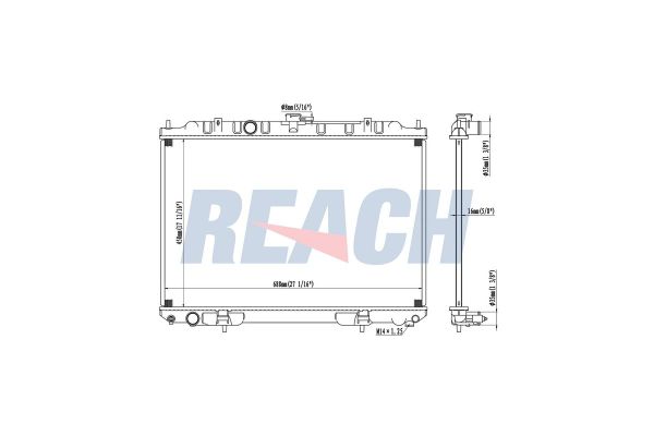 Su Radyatörü  Nissan X-Trail (T30)(06.2001->)  ORİS BPE043022