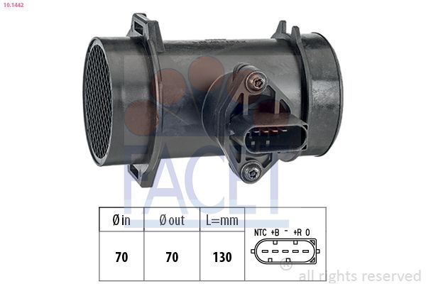 Hava Debimetresi  Mercedes E -Serisi Coupe/Cabrio (BM 124)(10.1992->)  WENDERPARTS MA0000941948