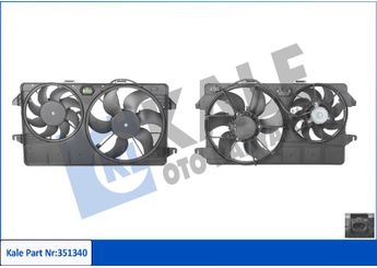 Radyatör Fan ve Motoru  KALE 351340  7T168C607NB 1451529 1490302 5041292 7T168C607MB 7T168C607NA