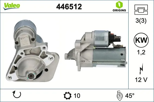 Marş Dinamosu  Renault Symbol II (2008->)  VALEO 446512