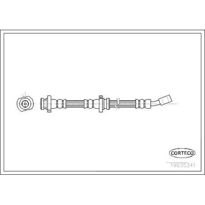 Fren Hortumu Ön Sol Nissan Almera (N15)(07.1995->)  CORTECO 19035341