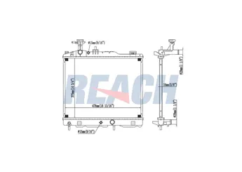 Su Radyatörü  RADISEN RR 628982  1350A541 1350A670 RR628982