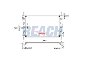 Su Radyatörü  VEKA 16-2415B  XS7H8005ED 1114766 1115769 1142812 XS7H8005EB XS7H8005EC