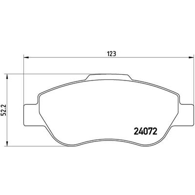 Fren Disk Balata Ön BREMBO P 23 097