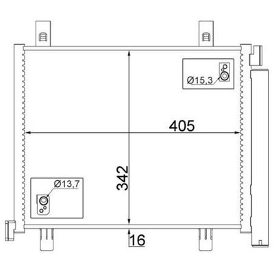 Klima Radyatörü  Volkswagen up! (123/BL3)(10.2019->2022)  MAHLE AC 747 000S
