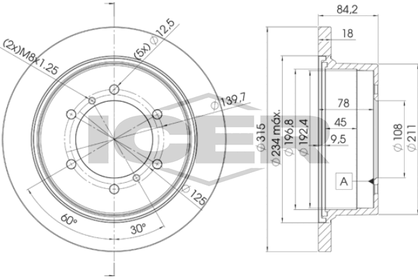 Fren Disk Ayna Arka Sağ ve Sol Mitsubishi Pajero (V20/V40)(1992->)  AYD 50776