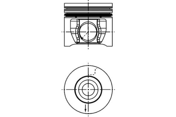 Piston (89.90MM-0.50)  KING PISTON 18-2582333-20