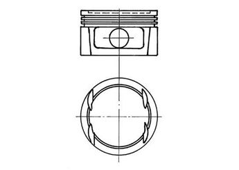 Piston (86.00MM-STD)  KOLBENSCHMIDT 91023700  