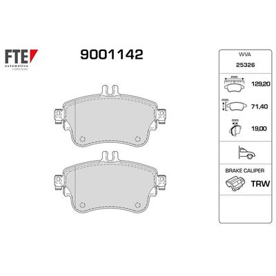 Fren Disk Balata Ön FTE 9001142