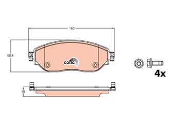 Fren Disk Balata Ön PSA ORJINAL 1681994880  1681994880 6000620046 410608638R 41060-8638R 4106000Q1H 41060-00Q1H 410601073R 41060-1073R 4423332 4423587 44 23 332 95518304 95518893 410607229R 41 06 072 29R 41 06 010 73R 41 06 086 38R