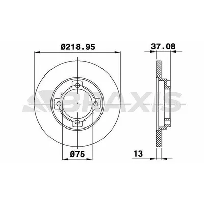 Fren Disk Ayna Ön Sağ ve Sol Kia Pride (1995->)  BRAXIS AE0578