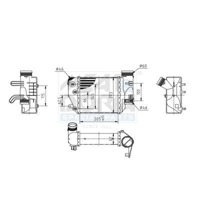Turbo Radyatörü  Audi A6 Sedan (4FC)(10.2008->)  BSG 11-535-008