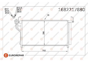 Klima Radyatörü  EUROREPAR 1682217880  1682217880 976064H200