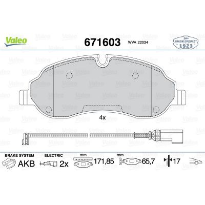 Fren Disk Balata Ön VALEO 671603
