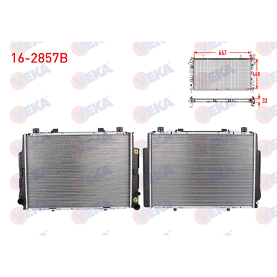 Su Radyatörü  Chevrolet Epica (2006->)  VEKA 16-2857B