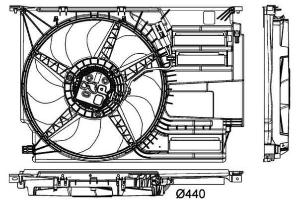Radyatör Fan ve Motoru  BMW 2 Serisi Active Tourer (F45)(2014->)  MAHLE CFF 404 000P