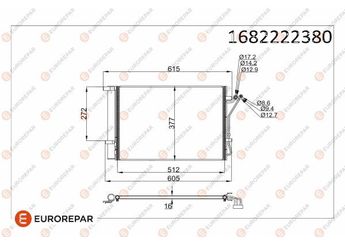 Klima Radyatörü  EUROREPAR 1682222380  1682222380 976061J010