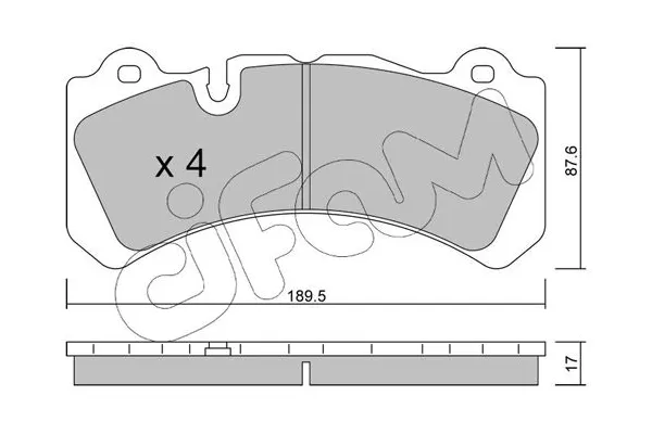 Fren Disk Balata Ön CIFAM 822-1328-0