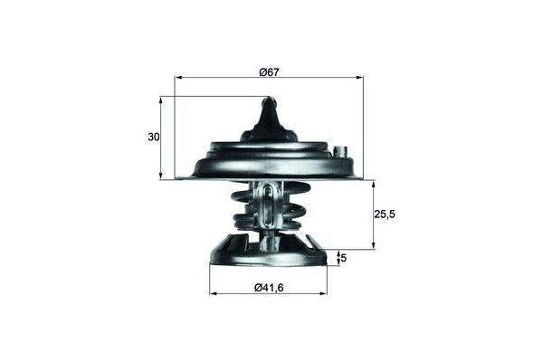 Termostat 85 °C  Mercedes 124 S.Wagon (BM 124)(09.1985->)  MAHLE TX 29 85D