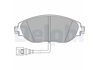 Fren Disk Balata Ön DELPHI LP3389  8V0698151C 5Q0698151K 3Q0698151B 5Q0698151AJ 5Q0698151AG 5Q0698151G 5Q0698151L