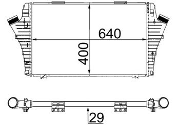 Turbo Radyatörü  MAHLE CI 24 000S  51770436 51749913 51782907 13167338 13 16 7338 6302059 63 02 059