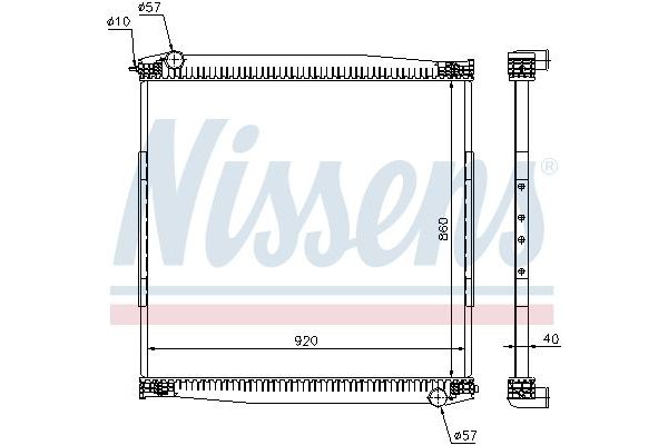 Su Radyatörü  NISSENS 640690