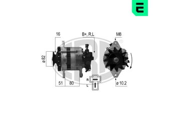 Alternatör  ERA 210680A  373002W000 K05418300 0K054-18300 K05418300A 0K054-18300A K05418300B 0K054-18300B 37300-2W000 373002W001 37300-2W001 OK05418300C OK054-18300C