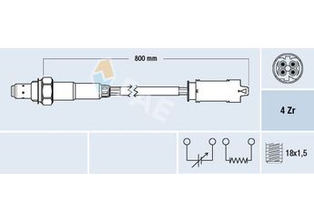 Oksijen (Lambda) Sensörü  FAE 77237  11781739845 11 781 739 845 11781739847 11 781 739 847 SG1193 SG-1193