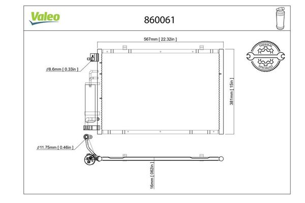 Klima Radyatörü  VALEO 860061