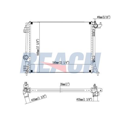 Su Radyatörü  ORİS BAU905032