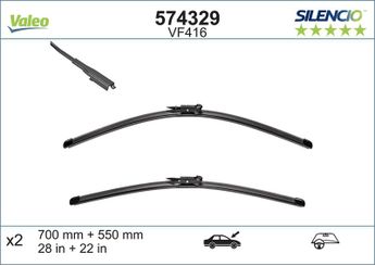 Silecek Süpürgesi Ön Muz Tip 700/550 mm - 28/22 inç VALEO 574329  6272282 1611354380 1611587580 1623233180 1623233480 1613157080 642338 6423J9 1272114 16 113 543 80 16 115 875 80 16 232 331 80 16 232 334 80 6423-38 6423-J9