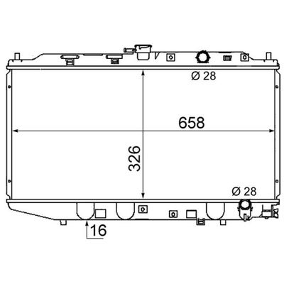 Su Radyatörü  Honda Civic 3/4/5 Kapı (EC/ED)(09.1987->)  MAHLE CR 158 000S