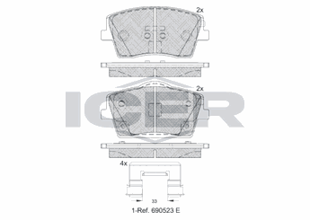 Fren Disk Balata Ön AYD 60869A  31471407 3 147 140 7 31471408 3 147 140 8 32276931 3 227 693 1
