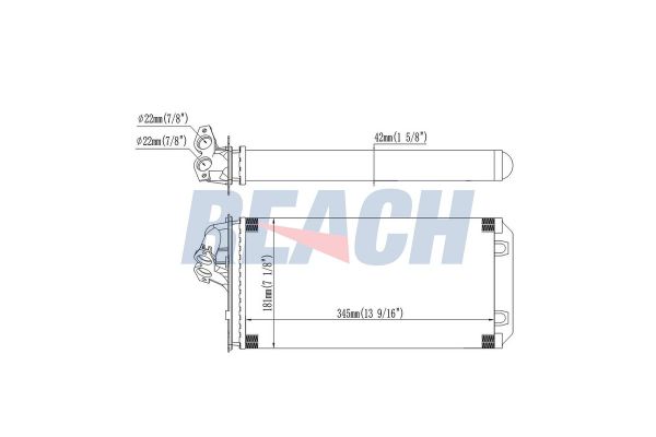 Kalorifer Radyatörü  Mercedes V -Sınıfı (638)  VEKA 41-2804