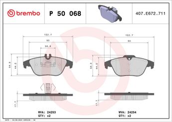 Fren Disk Balata Arka BREMBO P 50 068  P50068 P 50 068 4200205 0004200205 54200720 0054200720 54204220 0054204220 54204320 0054204320 5420432041 005420432041 54208120 0054208120 64201320 0064201320 64206120 0064206120 74206020 0074206020 74208520 0074208520 A0004200205 A0054200720 A0054204220 A0054204320 A005420432041 A0054208120 A0064201320 A0064206120 A0074206020 A0074208520