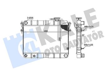 Su Radyatörü  KALE 238700  8200411166 85005296