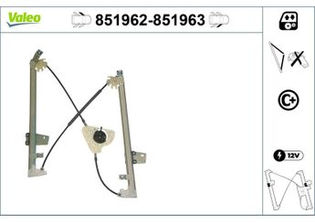 Cam Krikosu Ön Sağ veya Sol VALEO 851962  80771JD000 80771JD20A 80771-JD000 80771-JD20A 80771EY10A