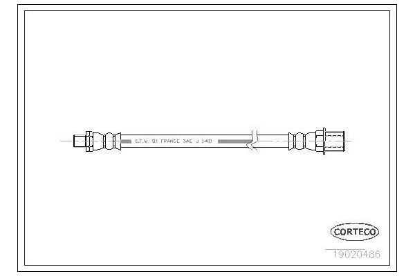 Fren Hortumu Ön Sağ veya Sol BRUCKE 480615-00