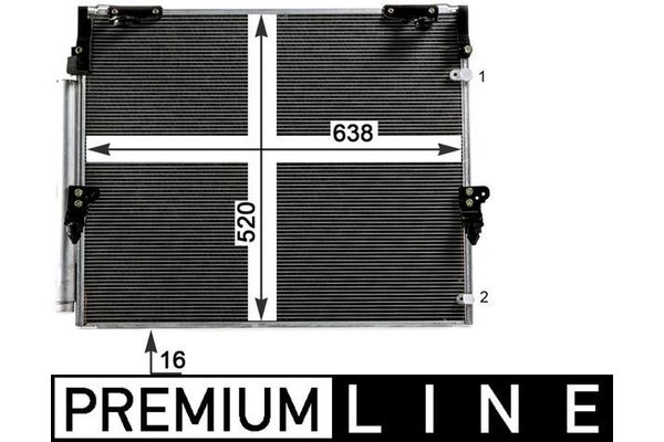 Klima Radyatörü  Toyota Land Cruiser 200 (J20)(2008->)  MAHLE AC 840 000P