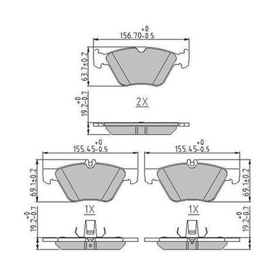 Fren Disk Balata Ön Chrysler Crossfire (2003->)  EUROREPAR 1617273880