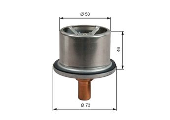 Termostat  GATES TH51287G1  TH51287G1 1356473 1439845 1661375