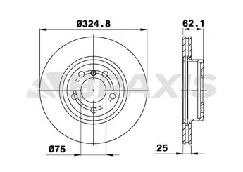 Fren Disk Ayna Ön Sağ ve Sol BRAXIS AD0233  34113400151